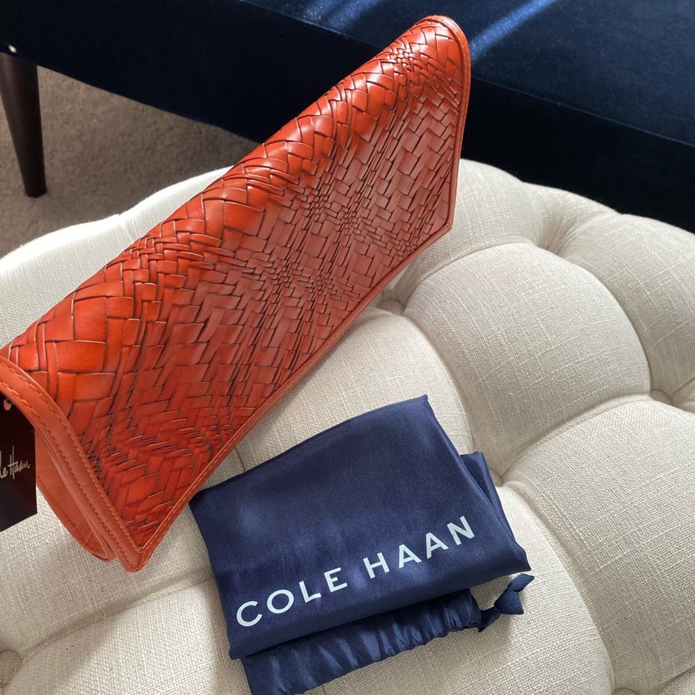 ✨FLASH SALE!!!✨Cole Haan Genevieve NWT! Woven Leather Bag - Picture 3 of 15